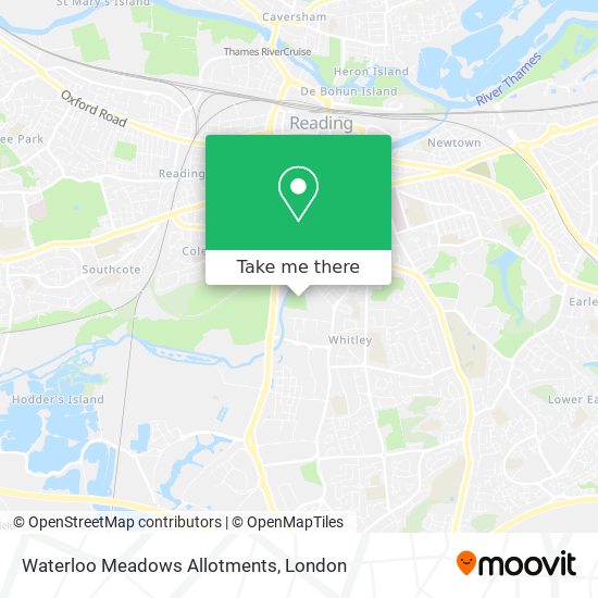 Waterloo Meadows Allotments map