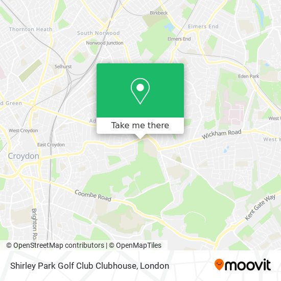 Shirley Park Golf Club Clubhouse map
