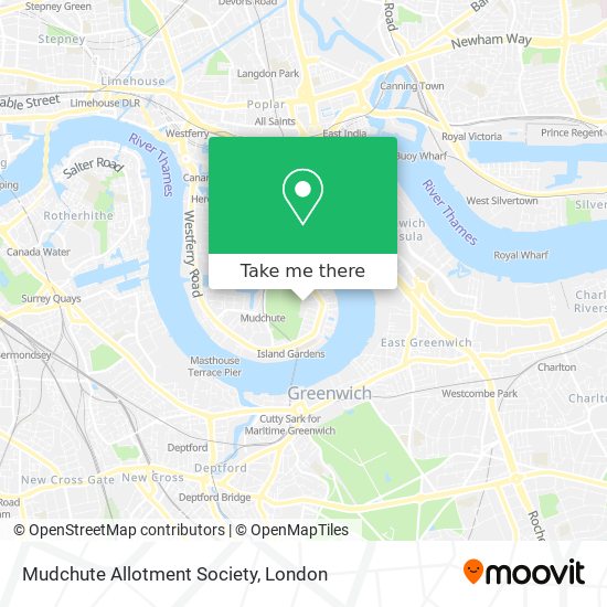 Mudchute Allotment Society map