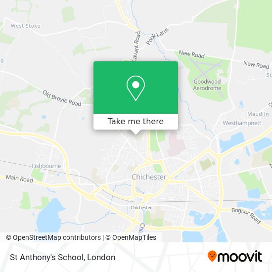 St Anthony's School map