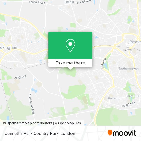 Jennett's Park Country Park map