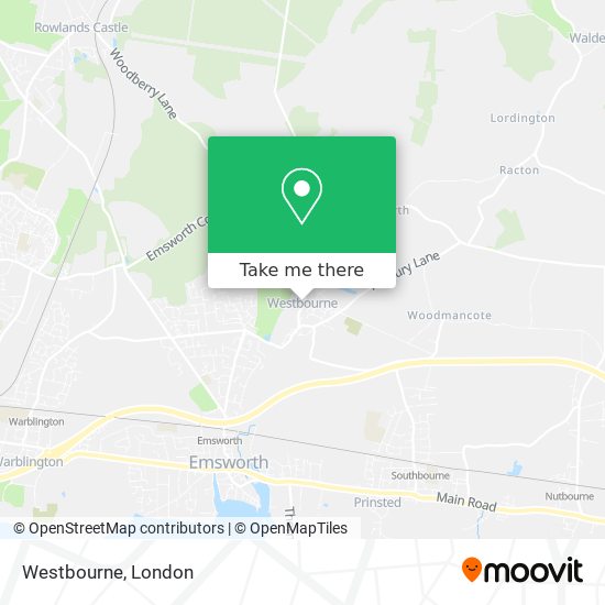 Westbourne map