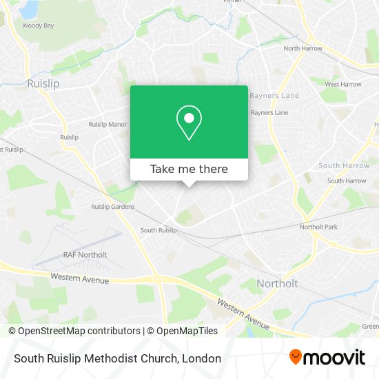 South Ruislip Methodist Church map