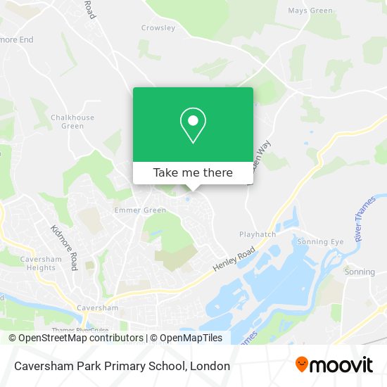 Caversham Park Primary School map