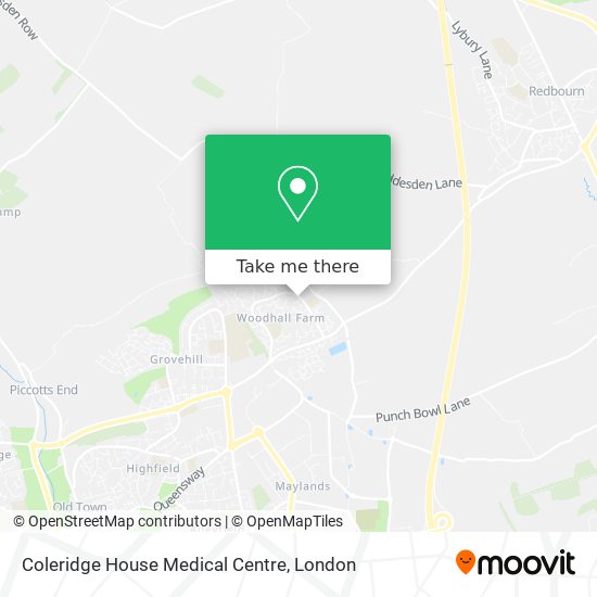 Coleridge House Medical Centre map