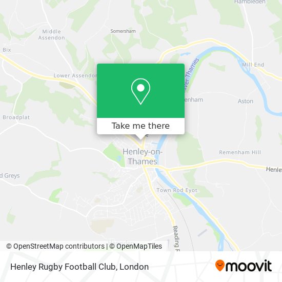 Henley Rugby Football Club map