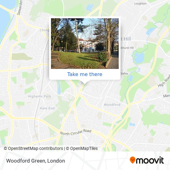 Woodford Green map