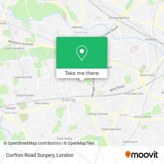 Corfton Road Surgery map