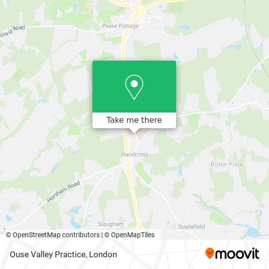 Ouse Valley Practice map