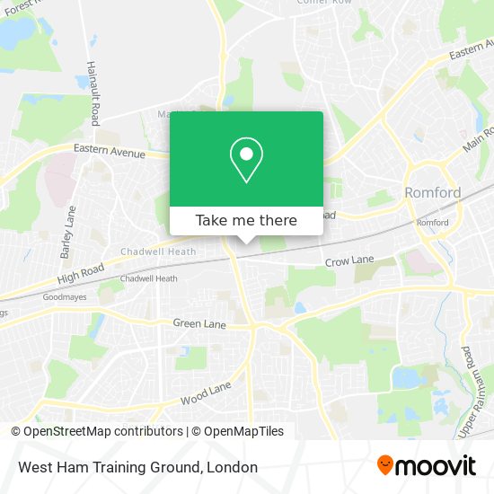West Ham Training Ground map