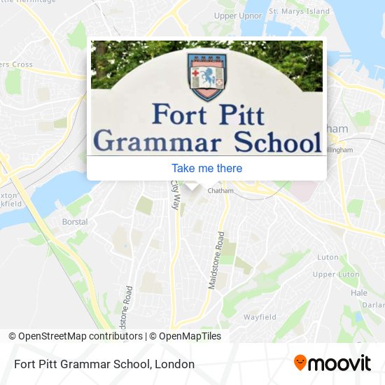 Fort Pitt Grammar School map