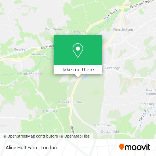 Alice Holt Farm map