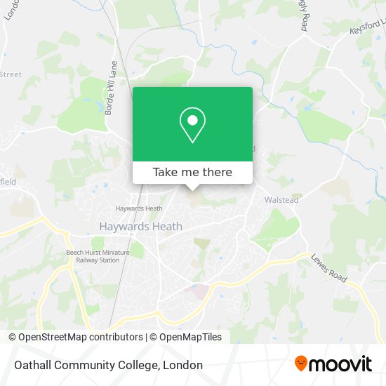 Oathall Community College map