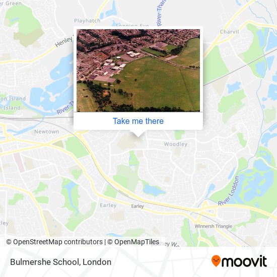 Bulmershe School map
