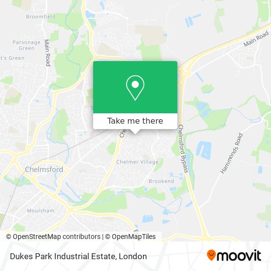 Dukes Park Industrial Estate map