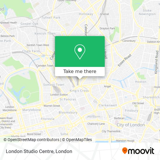 London Studio Centre map