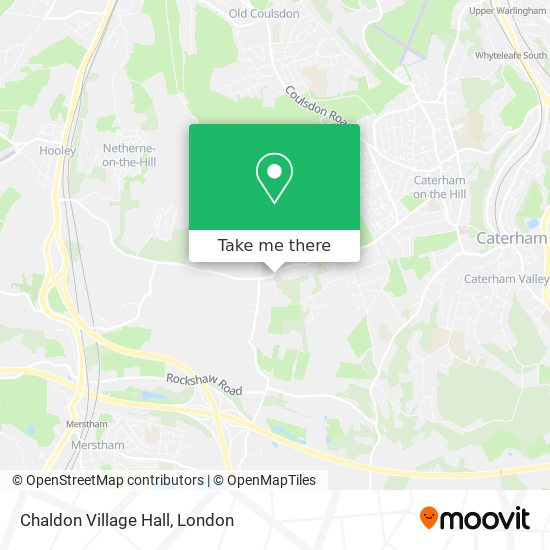 Chaldon Village Hall map