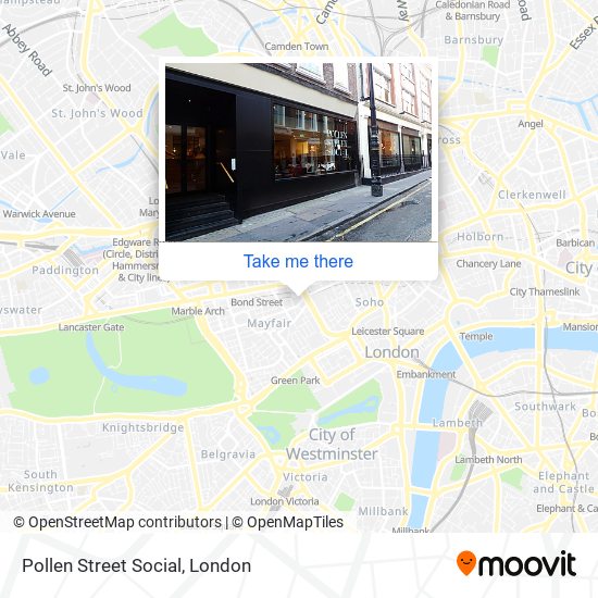 Pollen Street Social map