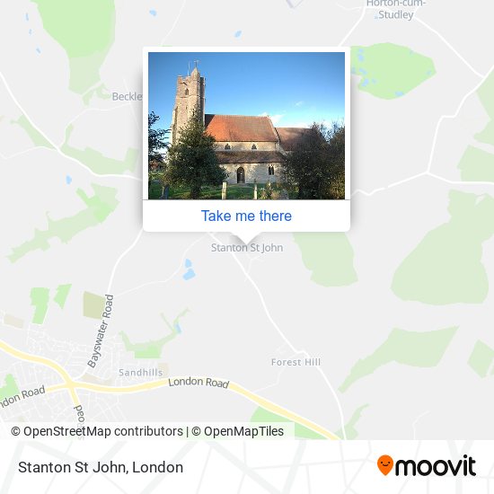 Stanton St John map