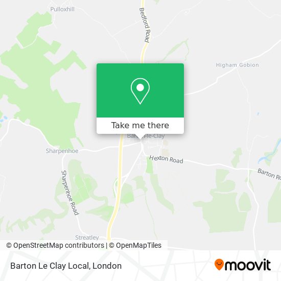 Barton Le Clay Local map