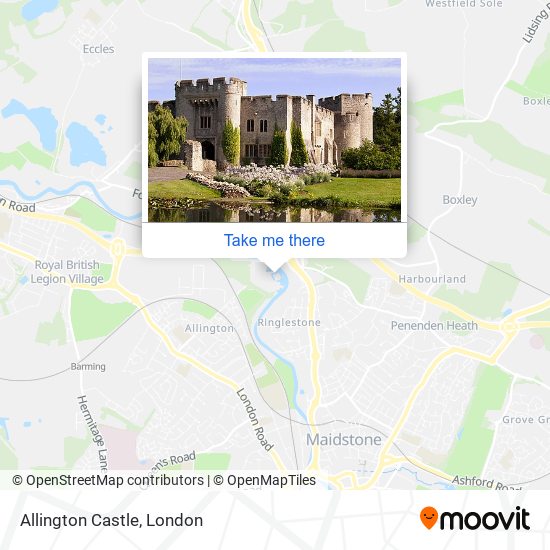 Allington Castle map