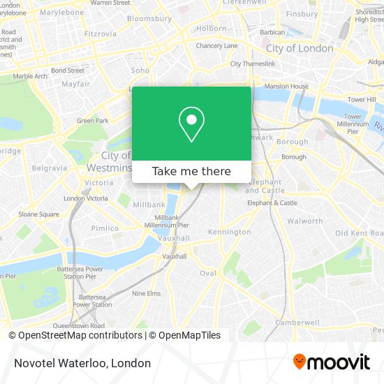 Novotel Waterloo map