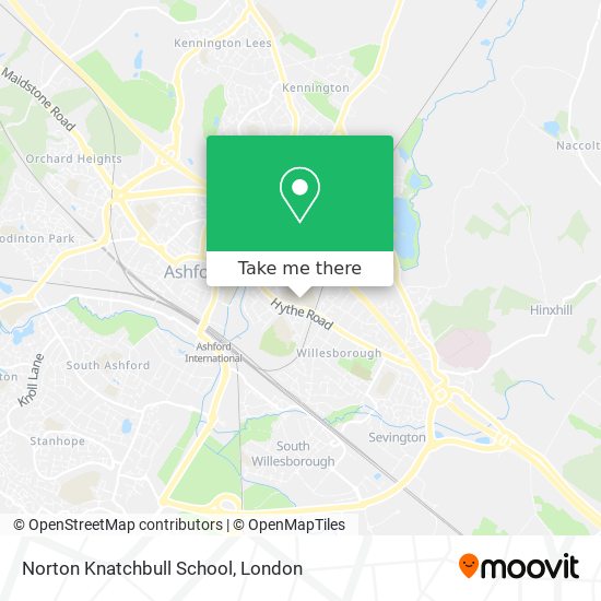 Norton Knatchbull School map