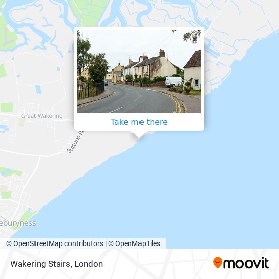 Wakering Stairs map