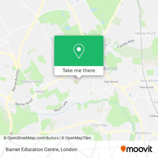 Barnet Education Centre map