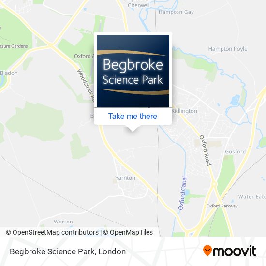 Begbroke Science Park map
