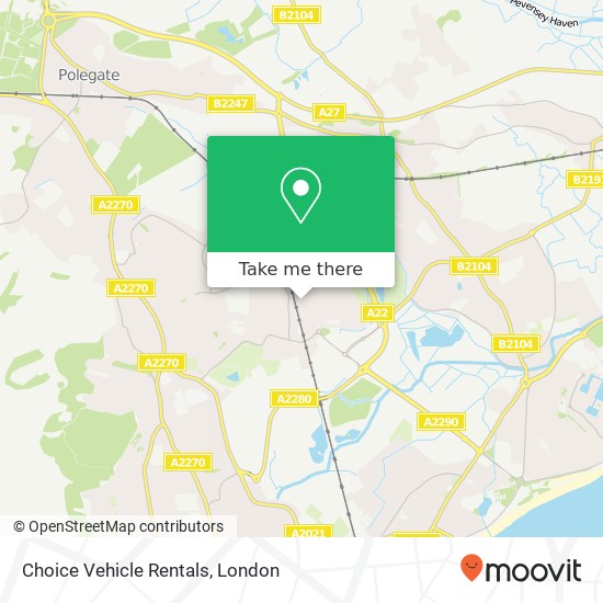 Choice Vehicle Rentals map