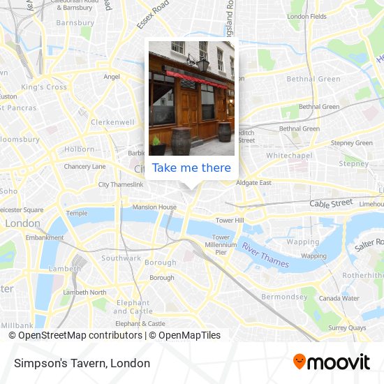 Simpson's Tavern map