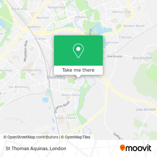 St Thomas Aquinas map