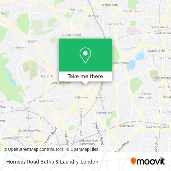 Hornsey Road Baths & Laundry map