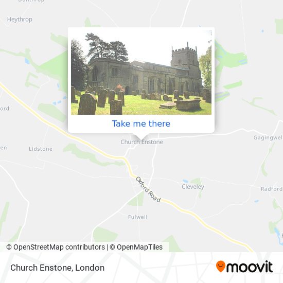 Church Enstone map