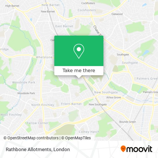 Rathbone Allotments map