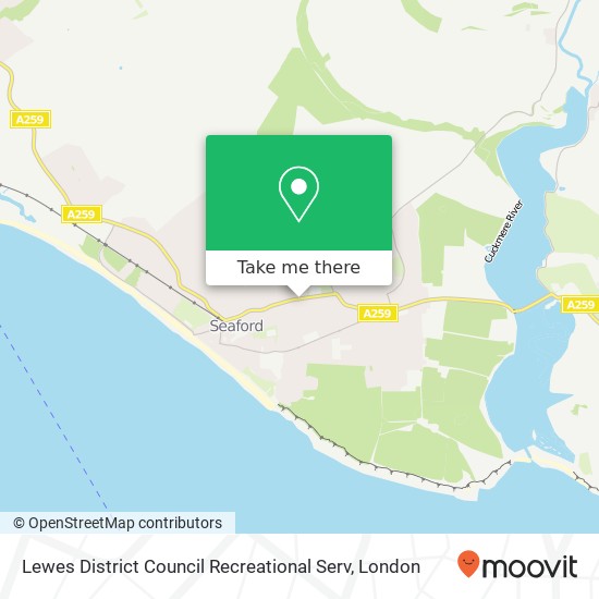 Lewes District Council Recreational Serv map