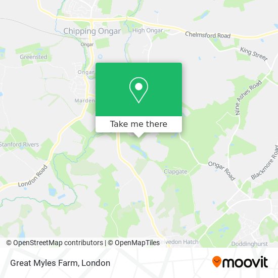 Great Myles Farm map
