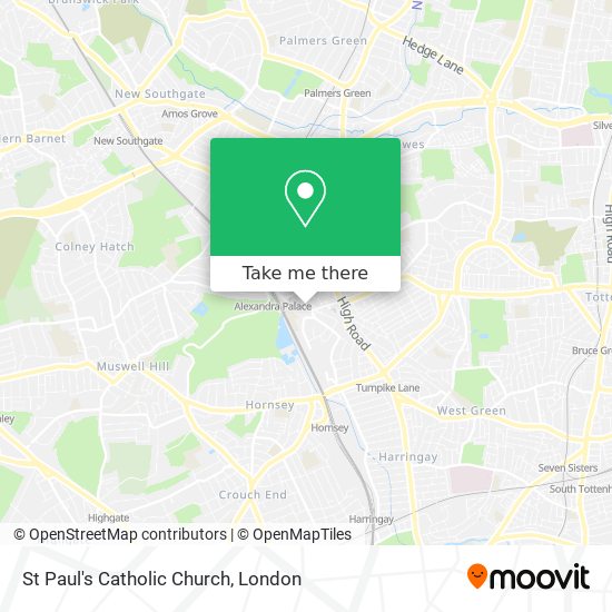 St Paul's Catholic Church map