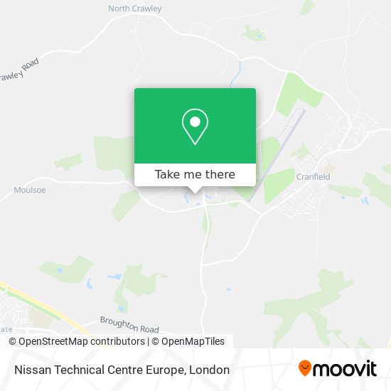 Nissan Technical Centre Europe map