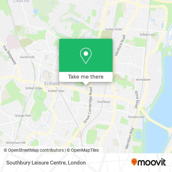 Southbury Leisure Centre map