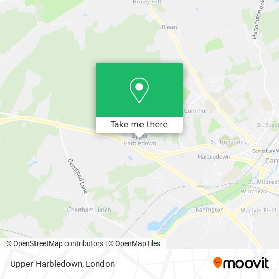 Upper Harbledown map