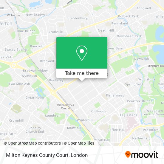 Milton Keynes County Court map