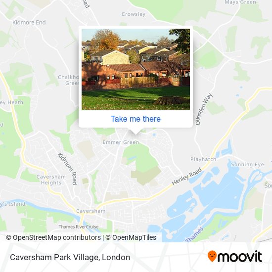 Caversham Park Village map