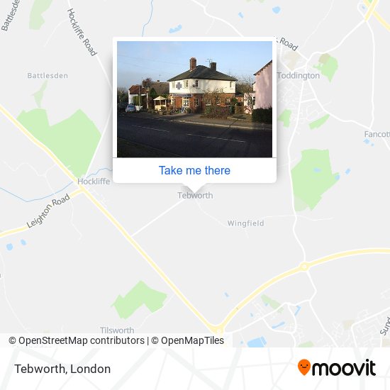 Tebworth map