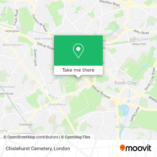 Chislehurst Cemetery map