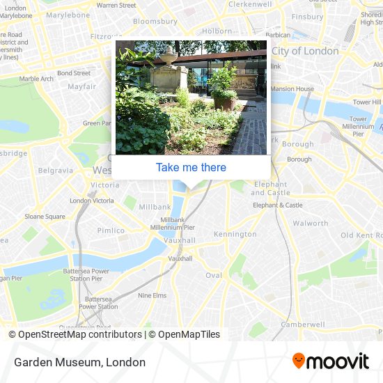 Garden Museum map