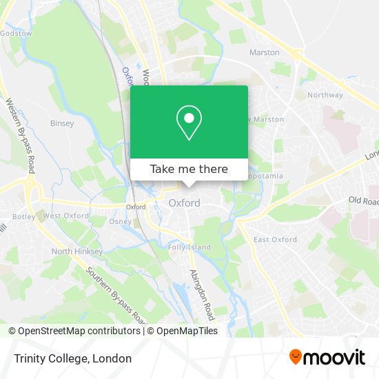 Trinity College map