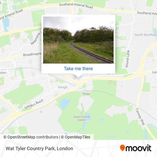 Wat Tyler Country Park map