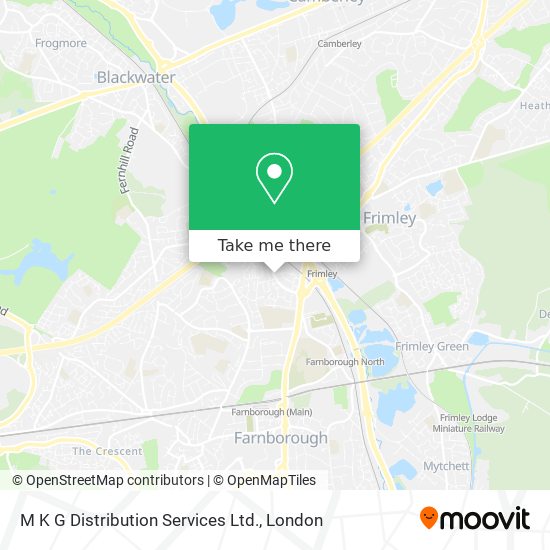 M K G Distribution Services Ltd. map